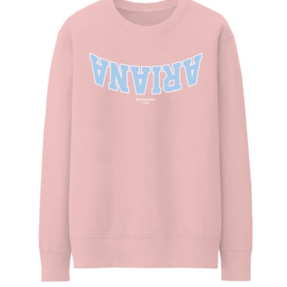 NWT Ariana Grande x Nicopanda Sweetener Pink Ariana Crewneck XL